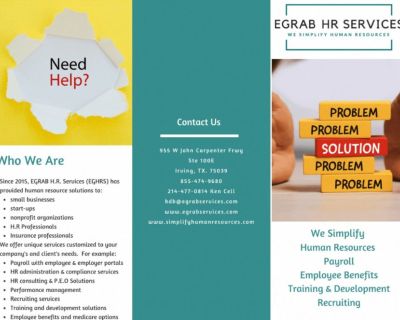 H.R /Employee Benefits/Payroll/Recruiting/Training Consulting