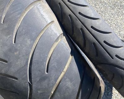 AVON LIKE-NEW MOTORCYCLE TIRES FRONT & REAR