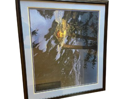 Late 20th Century Limited Edition Print Titled "Warmed by the View" by Stephen Lyman W/ Coa