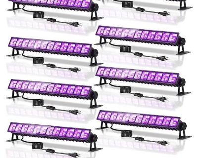 New 8 Pk 40 Watt LED Black Lights