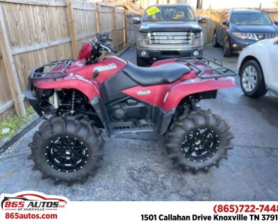 Mileage: 1937. The 2013 Suzuki KingQuad 500 AXi Power Steering 30th Anniversary Edition is a standout ATV, celebrated for its robust performance and iconic design. With only 1,937 miles on the odometer, this model remains in exceptional condition, offering an experience akin to a brand-new ride. Its striking red exterior captures the essence of Suzuki's commitment to vibrant and bold aesthetics...