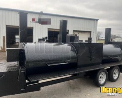 2023 14' Open BBQ Smoker Trailer | Mobile BBQ Unit