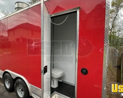 2023 8.5' x 20' Kitchen Food Concession Trailer with Fire Suppression + Bathroom