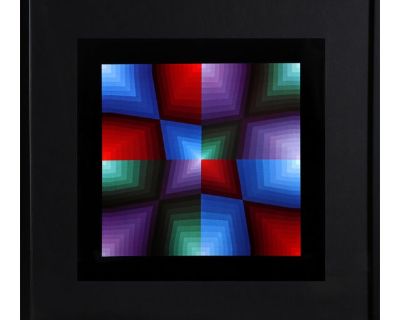 Victor Vasarely, Pauk, Offset Lithograph
