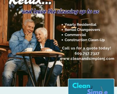 With a clean house all your plans are possible