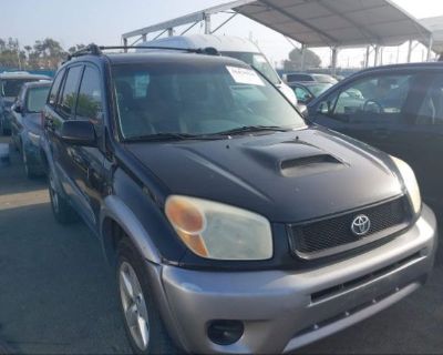 Salvage Black 2005 Toyota Rav4