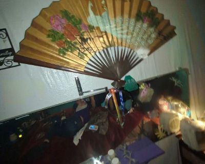 Antique Japanese fan large