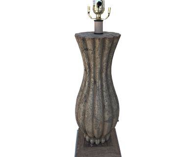 Late 20th Century Volcanic Stone Pele Table Lamp