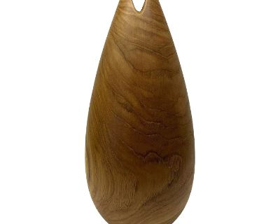 Teak Wood Vase - Large