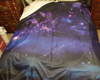 Galaxy/Starry Night Sky Bedding Set