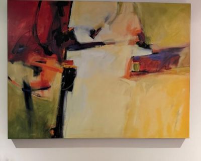 This beautiful canvas giclee print measures 31 inches high by 41 inches wide. Black-wrapped frame is 1 1/2 inches thick.