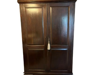 Custom-Designed Mahogany Armoire