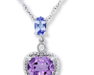 New!  Amethyst, Tanzanite & Diamond Necklaces!  Layaway!