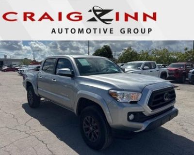 3TMCZ5AN1PM596432. Mileage: 20614. Celestial Silver 2023 Toyota Tacoma SR5 V6 4WD 6-Speed Automatic 3.5L V6 PDI DOHC 24V LEV3-ULEV70 278hp BACKUP CAMERA, BLUETOOTH, POWER PACKAGE, 4WD, ABS brakes, Anti-whiplash front head restraints, Dual front impact airbags, Dual front side impact airbags, Emergency communication system: Safety Connect (1-year trial), Front anti-roll bar, Front Door Smart Key...