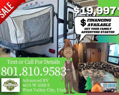 2017 Starcraft RV Travel Star 207RB Expandable Camper, Travel Trailer, Bumper Pull, Non Bunk, Foldin