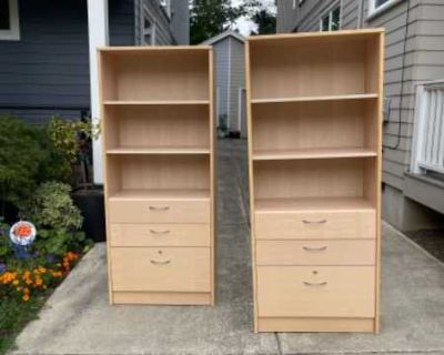 2 nice dania cabinet and bookshelves units