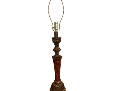 J. B. Hirsch Beaux Arts Style Table Lamp With Verdigris Finish