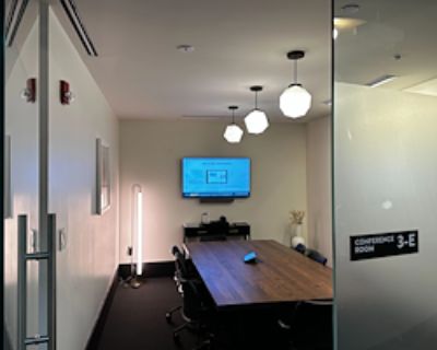 Meeting room. Traditional private offices with floor-to-ceiling glass windows, natural light, flexible lease terms, and the benefits of an inspiring community.