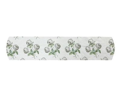 Bowood in White & Leaf by Colefax & Fowler Bolster Cover for 9x38" Insert