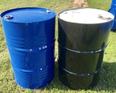 METAL BURN BURNING BARREL DRUM BARRELS DRUMS 55 GALLON STEEL