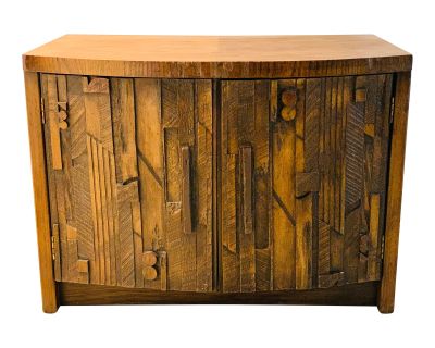 Brutalist Lane Pueblo Nightstand Cabinet