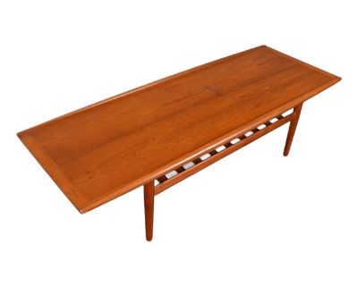 Grete Jalk Teak Surfboard Coffee Table