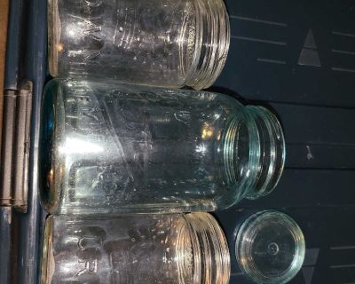 3 Vintage Mason jars