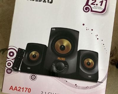 New, 2.1 multi media speaker system