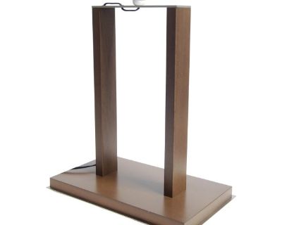 Welcome to our listing! You are considering a working Vintage Natuzzi Post Modern Table Lamp Made in Italy. Offered in good condition free of any significant imperfections. New quality clear rubber footers added to prevent marring on delicate surfaces. This measures 19" wide x 11" deep(at base) x 21.5" tall and weighs just over 13 lbs Packed with care for safe delivery.. Dimensions 19 W 11 D 21...