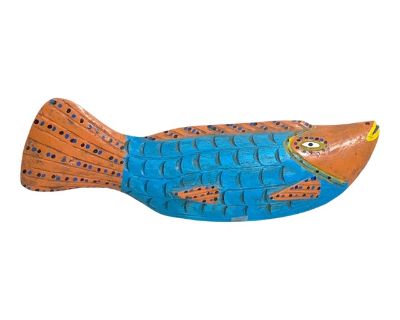 Vintage African Wooden Fish Bozo Tribe Mali 16.5"