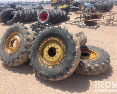Quantity of (7) 13.00x24 Tires - Fits Cat G Series Motor Grader