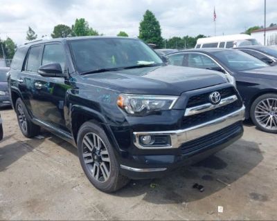 Salvage Black 2018 Toyota 4runner Limited