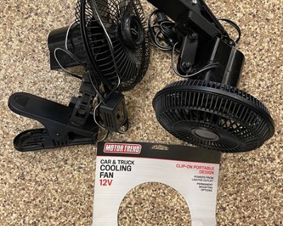 Clip On 12 Volt Fans
