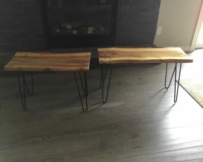 Live edge end tables
