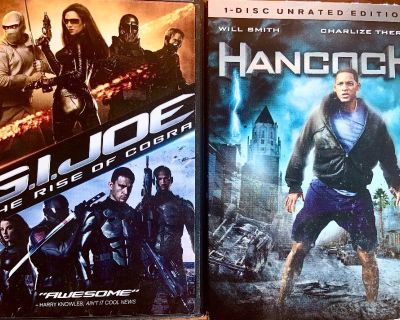"G.I.Joe " & "Hancock"  $5 Dvd Combo Special
