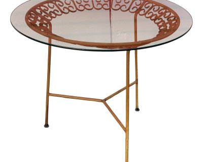 1960s Arthur Umanoff Mid-Century Modern Tri-Leg Dining Patio Table