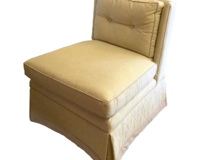 Contemporary Celadon Slipper Chair