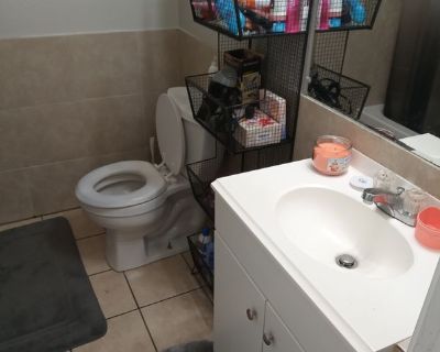 Hello me and my mother are roommates and are looking for a third female non smoking reliable roommate for 400 a month price cannot be changed as it covers everything but food. The apartment it's is very cozy but clean and well kept and you have your own private room and we will allow a cat or a small dog the room is private and unfurnished. 3 Bedroom. 1 Bathroom