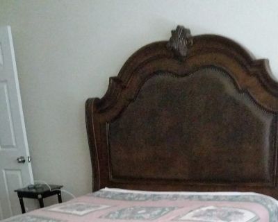Queen Size Bed & Mattress with Wooden Frame