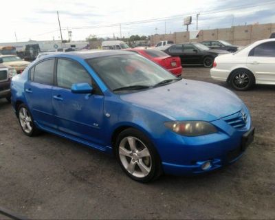 Salvage Blue 2005 Mazda Mazda3