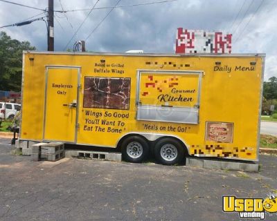 2019 8.5' x 20' Food Concession Trailer All Electric  V-Nose Trailer