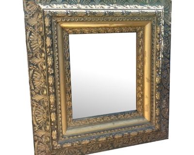 Antique Gold Gilt Wood Framed Wall Mirror