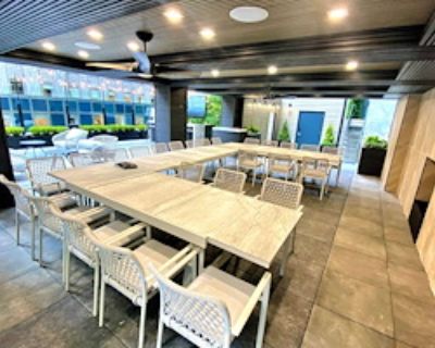 Semi-private Meeting Space. Amazing double Windowed office for 5 to 6 people!. Catering ($) Menu upon Request Coffee/Tea ($) Filtered Water Print/Scan/Copy ($) Please email the venue contact for help with your copy needs. Phone TV/Monitor Whiteboard Hosted Reception 9 AM to 6 PM Monday to Friday! Kitchen Pet Friendly