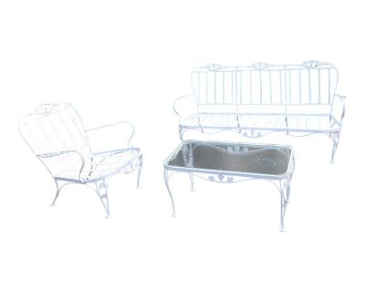 Vintage Wrought Iron Outdoor Patio Furniture