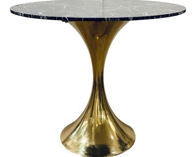 Villa and Home Modern Black Marble Stockholm Dining Table/Center Table