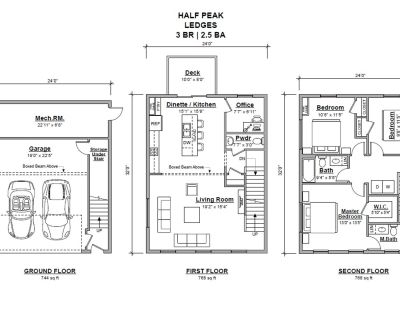 3 Bedroom 2.5BA 1525 ft Pet-Friendly Townhouse For Rent in Rochester, NH