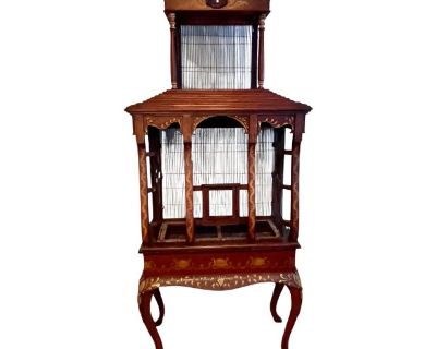 Bird Cage 84 inch Hand Crafted and Painted in Argentina