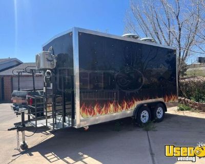 2021 - 8' x 16' Food Concession Trailer | Mobile Kitchen Unit with Pro-Fire