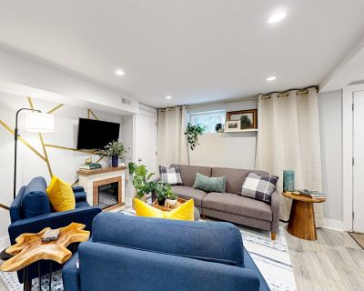 Avg / night: $188. Home near downtown College Park with patio, streaming, kitchenette, W/D, & AC | Located in College Park, MD | 5.0 Stars | 2 Bed, 1 Bath | No Pets. No pets. Max 5 guests. Nestled just north of the University of Maryland, College Park, and a short drive from the heart of DC, this well-appointed, family-friendly home invites you to find your happy place. Immerse yourself in a bl...