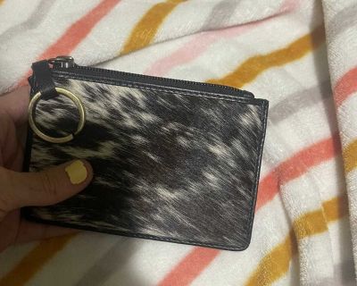 Myra bags cowhide and leather coin wallet